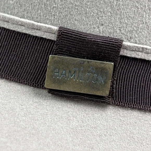 Italy Panizza Kanguroo Fedora Hat Rabbit Fur Felt Hamilton Waterproof 54 or6 3/4 - Picture 5 of 8